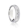 18ct Rose & White Court 5mm Celtic Laser Engraved Wedding Band