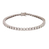 Diamond Bracelet - 9ct White Gold 1.00ct Claw Set LAB Grown Diamond Line Bracelet - by Hearts Forever Jewellers