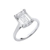 18k Yellow Gold Diamond, Emerald Ring - 18ct White Gold 4.00ctw Emerald Cut LAB GROWN Diamond Ring IGI Certified - by Hearts Forever Jewellers