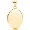 Jewellery - Y/G Oval Shaped Plain Locket - by Hearts Forever Jewellers
