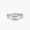 Solitaire with Eternity Pavé