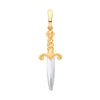Necklace - Y W/G Dagger Sword Pendant - by Hearts Forever Jewellers