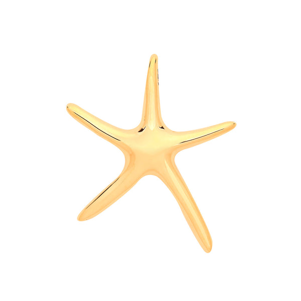 Necklace - Y/G Starfish Pendant - by Hearts Forever Jewellers