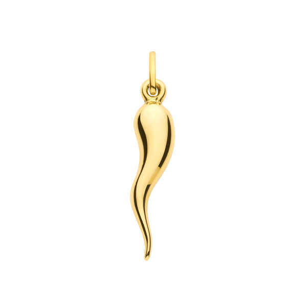 Necklace - Y/G Horn of Life Pendant - by Hearts Forever Jewellers
