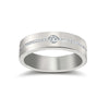 Platinum Diamond Jewellery - Platinum RBC Flat Court Natural Diamond Wedding Band Half Set - 4mm - 28pts - by Hearts Forever Jewellers