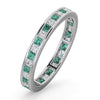 Platinum 0.50ct Ring - Platinum Channel Set Princess Cut Full Eternity Ring Natural Diamond 0.50ct Em 0.65ct G VS - by Hearts Forever Jewellers