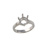 Platinum Ring - Platinum 0.25ct 4mm Round Solitaire 6 Claw Ring Mount - by Hearts Forever Jewellers