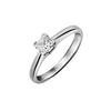 Platinum Diamond Ring - Platinum 25pts Princess Cut Dia Solitaire Ring - by Hearts Forever Jewellers