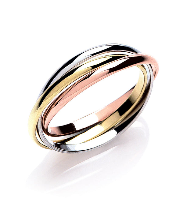 Jewellery - YW & R/G 2mm Russian Wedding Band - by Hearts Forever Jewellers
