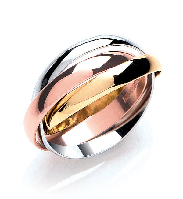 Jewellery - YW & R/G 3mm Russian Wedding Band - by Hearts Forever Jewellers