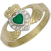 Y/G Cz & Claddagh Ring