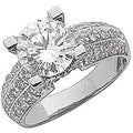 W/G Fancy Cz Ring