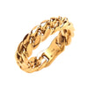 Ring - Y/G Curb Link Gents Ring - by Hearts Forever Jewellers