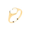 Ring - Y/G Heart Signet Baby/Child Ring - by Hearts Forever Jewellers
