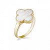 Ring - Y/G MOP Clover Ladies Ring K - by Hearts Forever Jewellers
