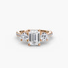 Three-Stone with Pavé Band