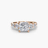 Five Stone Ring with Pavé Band