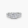 Five Stone Ring with Pavé Band