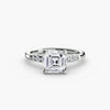 Solitaire with Shoulder Accents