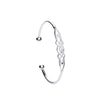 Sterling Silver Bracelet - Silver Celtic Design Ladies Bangle - by Hearts Forever Jewellers