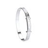 Sterling Silver Bracelet - Silver Celtic Claddagh Expandable Baby Bangle - by Hearts Forever Jewellers