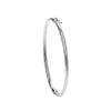 Sterling Silver Bracelet - Silver Twisted Hollow Hinged Bangle - by Hearts Forever Jewellers