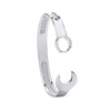 Sterling Silver Bracelet - Silver Vintage Design Spanner Gents 9mm Bangle - by Hearts Forever Jewellers