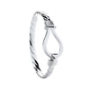 Sterling Silver Bracelet - Silver Hook Gents Bangle - by Hearts Forever Jewellers