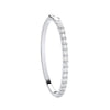 Sterling Silver Cubic Zirconia Bracelet - Silver Baguette CZs Ladies Bangle - by Hearts Forever Jewellers
