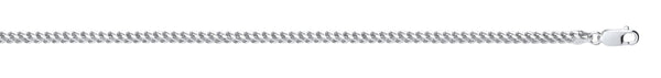 Sterling Silver Necklace - Silver 3mm Solid Franco Chain - by Hearts Forever Jewellers