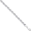 Sterling Silver Necklace - Silver 6.5mm Rope Chain - by Hearts Forever Jewellers