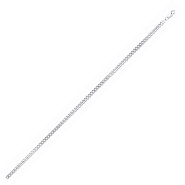 Sterling Silver Necklace - Silver 4.5mm Hollow Curb Chain - by Hearts Forever Jewellers