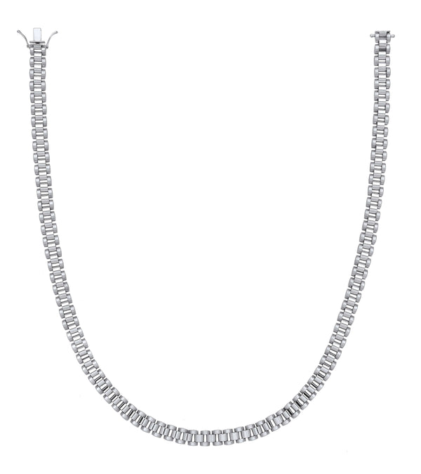 Sterling Silver Necklace - Silver 8.5mm Fancy Link Gents Chain - by Hearts Forever Jewellers