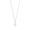 Sterling Silver Pearl Necklace - Silver 10mm W/Pearl Necklace - by Hearts Forever Jewellers