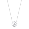 Sterling Silver Necklace - Silver White Shell Swirl Necklace - by Hearts Forever Jewellers