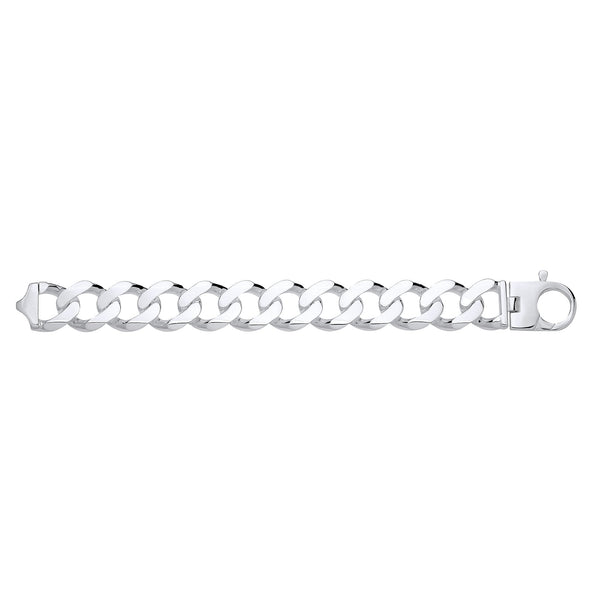 Sterling Silver Necklace - Silver 24mm Curb Chain - by Hearts Forever Jewellers