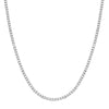 Sterling Silver Cubic Zirconia Jewellery - Silver 4mm CZs 18" Tennis Collarette - by Hearts Forever Jewellers