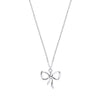 Sterling Silver Necklace - Silver Bow Pendant Chain/Ladies Bracelet - by Hearts Forever Jewellers