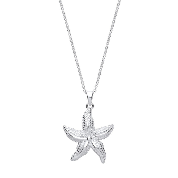Sterling Silver Necklace - Starfish Silver Necklace - by Hearts Forever Jewellers