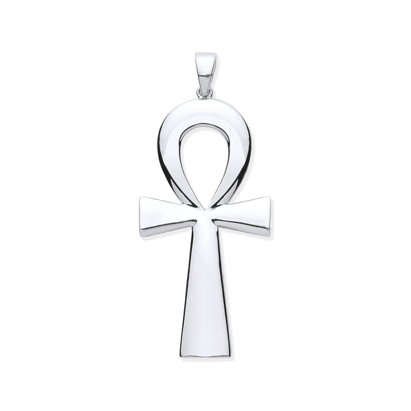 Sterling Silver Jewellery - Silver Large Ankh Cross - Key of Life - by Hearts Forever Jewellers