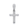 Sterling Silver Cubic Zirconia Jewellery - Silver CZ Cross - by Hearts Forever Jewellers