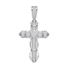 Sterling Silver Cubic Zirconia Jewellery - Silver Big Fancy CZ Cross - by Hearts Forever Jewellers