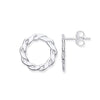 Sterling Silver Ring - Silver Infinity Link, Circle Stud Earrings - by Hearts Forever Jewellers
