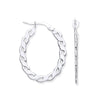 Sterling Silver Ring - Silver Infinity Link, Oval Hoop Earrings - by Hearts Forever Jewellers