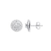 Sterling Silver Cubic Zirconia Ring - Silver Layered Cz Circle Stud Earrings - by Hearts Forever Jewellers