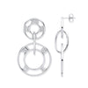 Sterling Silver Ring - Silver Roman Numerals Drop Earrings - by Hearts Forever Jewellers