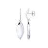 Sterling Silver Ring - Silver Twist Drop Earrings - by Hearts Forever Jewellers
