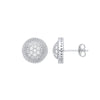 Sterling Silver Cubic Zirconia Ring - Silver Round 11.0mm Stud CZ Earrings - by Hearts Forever Jewellers