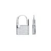 Sterling Silver Cubic Zirconia Ring - Silver CZ Padlock Drop Earrings - by Hearts Forever Jewellers