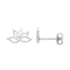 Sterling Silver Ring - Silver Lotus Flower Stud Earrings - by Hearts Forever Jewellers